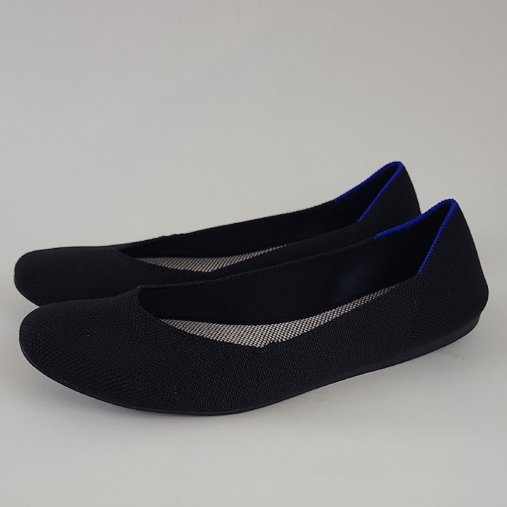 Rothy's The Flats Size 8 Black Comfort Ballet Shoes Round Toe